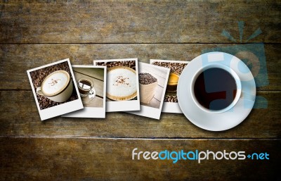 Coffee And Film Stock Photo