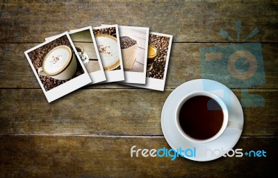 Coffee And Film Stock Photo