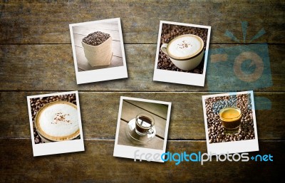 Coffee And Film Stock Photo