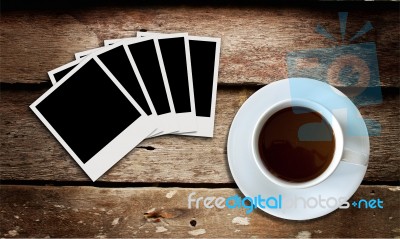 Coffee And Film Stock Photo