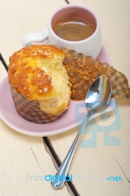 Coffee And Muffin Stock Photo