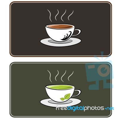 Coffee  And Tea Illustration Stock Image