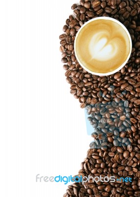 Coffee Beans Background Stock Photo