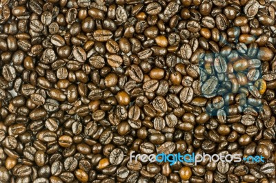 Coffee Beans Background Stock Photo