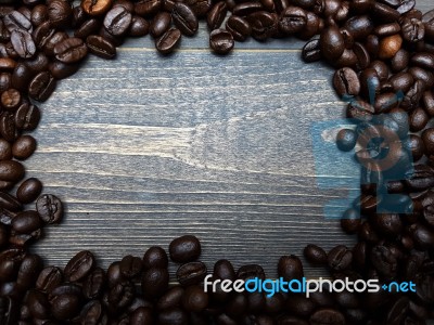 Coffee Beans Frame Stock Photo