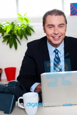 Coffee Break Is Just So Refreshing Stock Photo