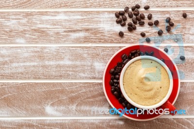 Coffee Cup Background Stock Photo