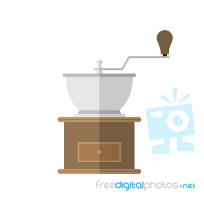 Coffee Grinder  Illustration Stock Image