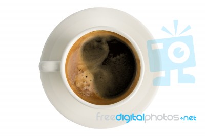 Coffee On Isolate Background Stock Photo