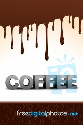 Coffee Text Stock Image