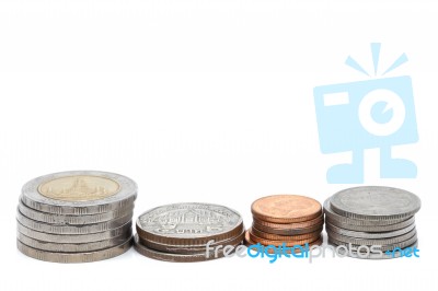 Coin Currency Thb Stock Photo