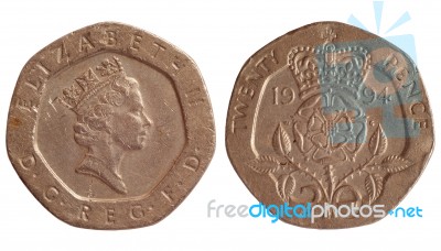 Coin Of Great Britain 1994 Year Stock Photo