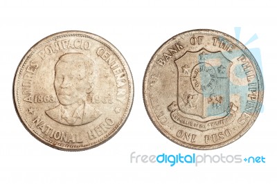 Coin Of Philippines Stock Photo