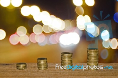 Coin Stack  Stock Photo