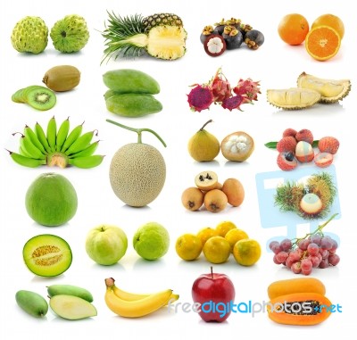 Collection Of Fruits Stock Photo