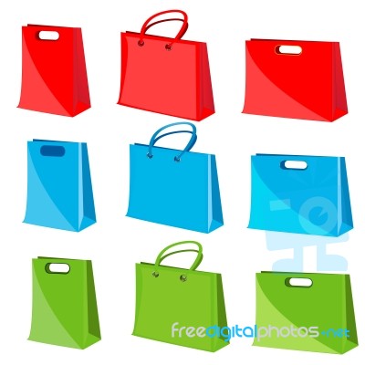 Collection Of Shopping Bag Stock Image