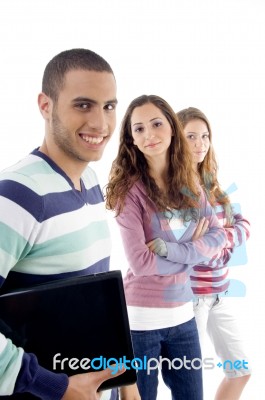 College Friends Standing Together Stock Photo