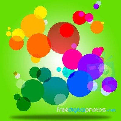 Color Background Indicates Circles Bubble And Orb Stock Image