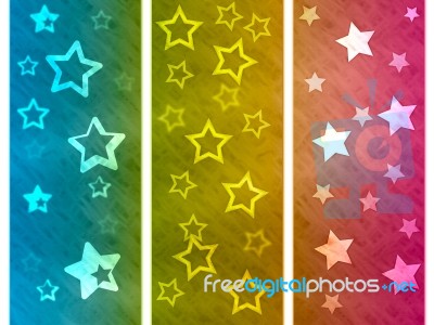 Color Background Shows Star Colourful And Spectrum Stock Image