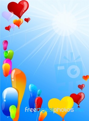 Color Balloon Stock Image