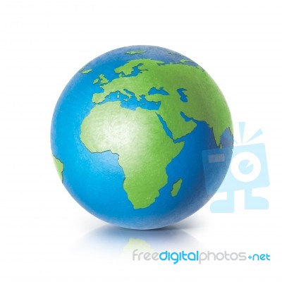 Color Globe 3d Illustration Europe And Africa Map Stock Photo