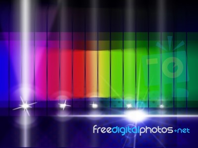 Color Glow Indicates Colorful Background And Chromatic Stock Image