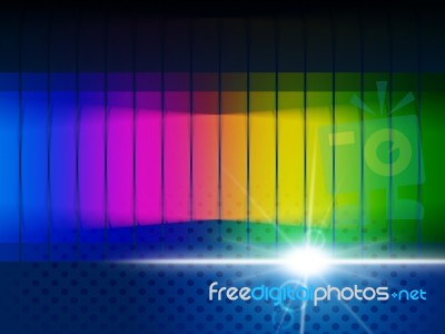 Color Glow Shows Visible Spectrum And Chromatic Stock Image