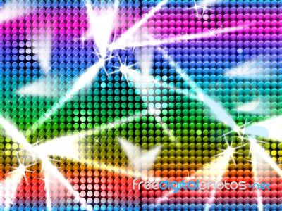 Color Grid Indicates Beam Of Light And Multicolored Stock Image