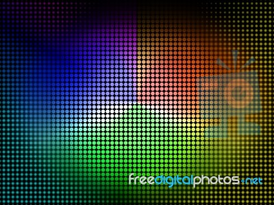 Color Wheel Background Shows Coloring Shade And Pigment
 Stock Image