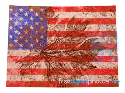 Colorado Map Flag Stock Photo