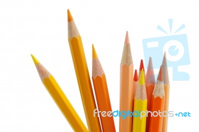 Colored Pencils Stock Photo