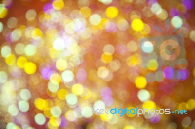 Colorful Background With Defocused Lights Stock Photo