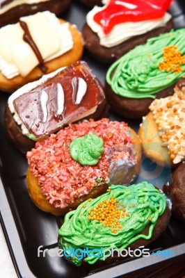 Colorful Bakery Stock Photo