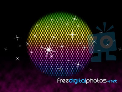 Colorful Ball Shows Colors Party And Shining
 Stock Image