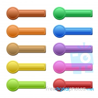 Colorful Banner Infographic Stock Image