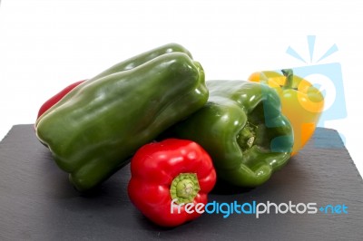 Colorful Bell Peppers Stock Photo