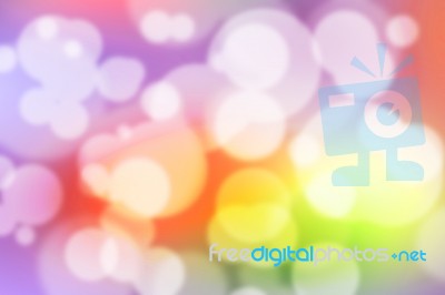 Colorful Bokeh Background (colorful Blurred Wallpaper) Stock Photo