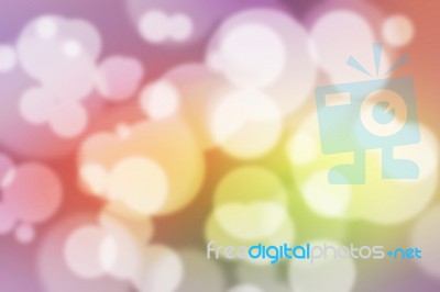 Colorful Bokeh Background (colorful Blurred Wallpaper) Stock Photo