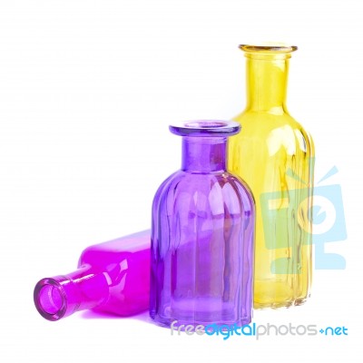 Colorful Bottles Stock Photo