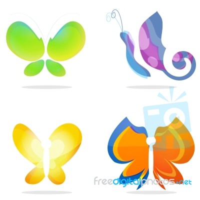 Colorful Butterflies Stock Image