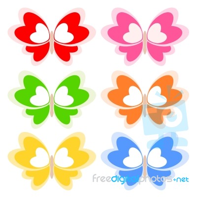 Colorful Butterfly Illustration Stock Image