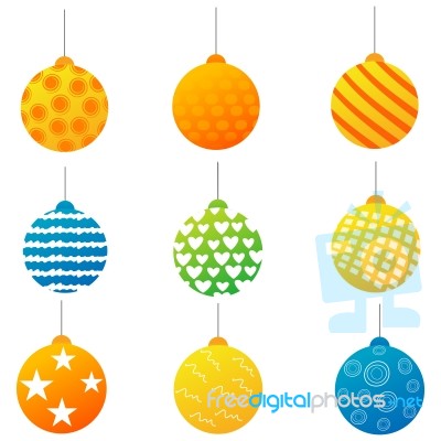 Colorful Card Icons Stock Image