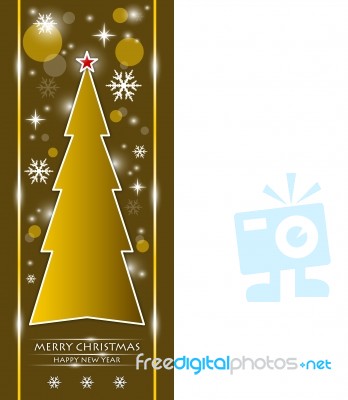 Colorful Christmas Tree Stock Image