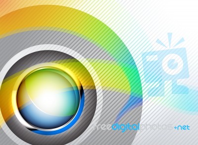 Colorful Circular Shape Stock Image