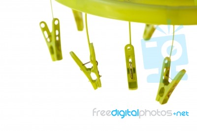 Colorful Clip  Hanger Stock Photo