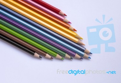 Colorful Color Pencil Stock Photo