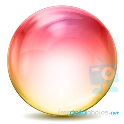 Colorful Crystal Ball Stock Image