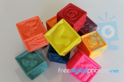 Colorful Cubes Game	 Stock Photo