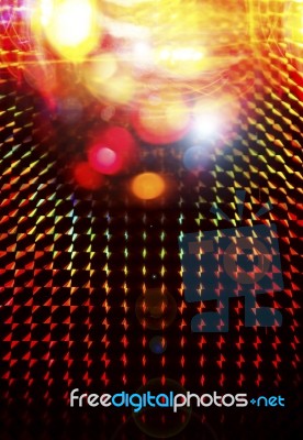 Colorful Disco Light Background Stock Image