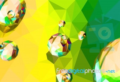 Colorful Drops Abstract Shape Scene Stock Image